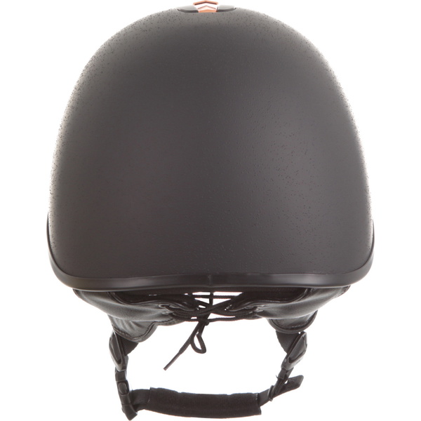 Evoke Unisex Orion Jockey Skull Riding Hat & Liner 200432004 - Black / Rose Gold / Black